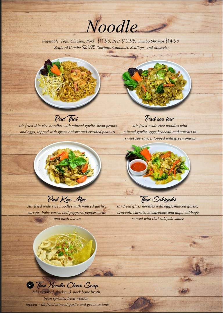 Thai Smile - Oakville, ON menu_pic