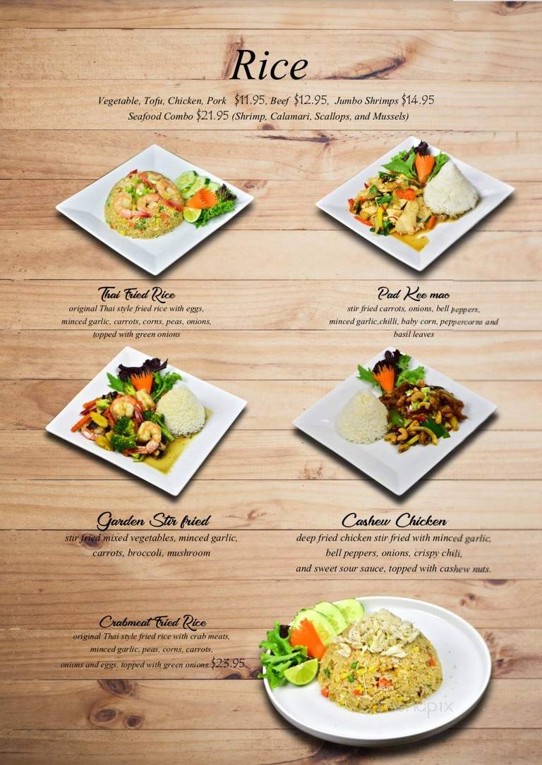 Thai Smile - Oakville, ON menu_pic