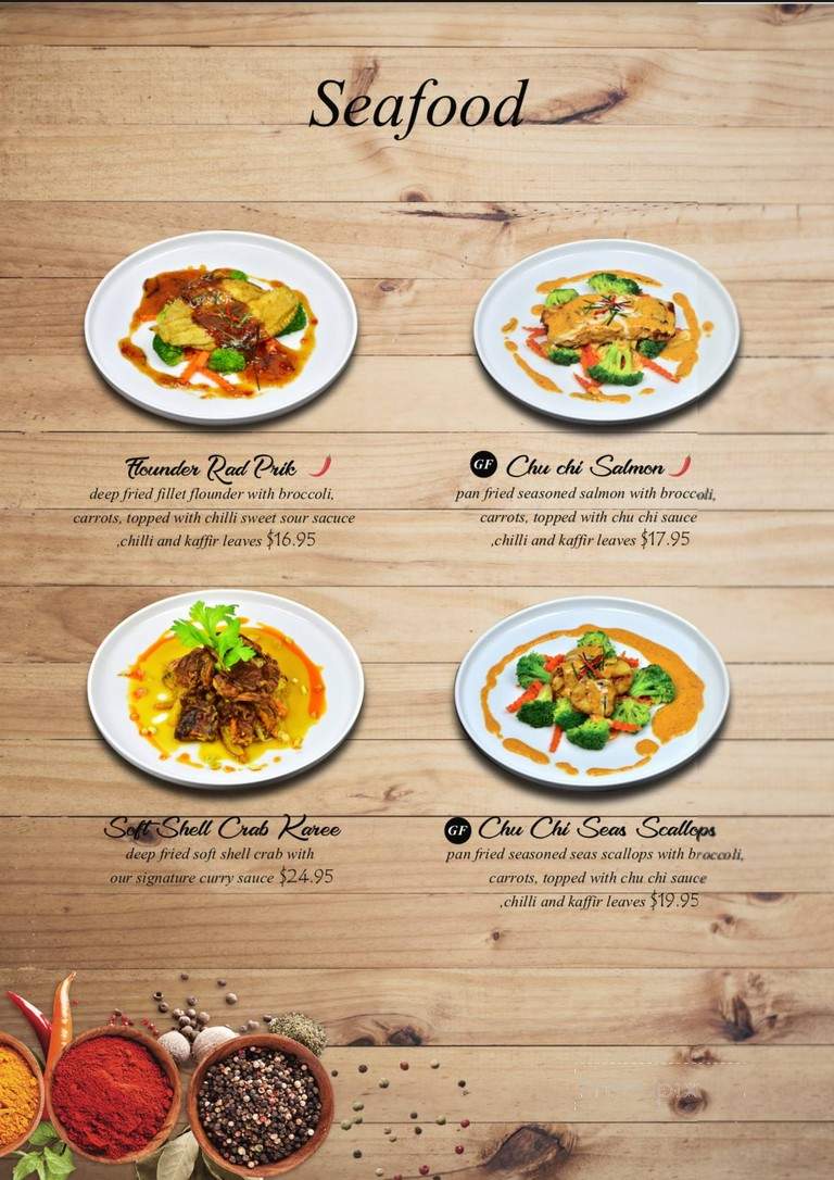Thai Smile - Oakville, ON menu_pic