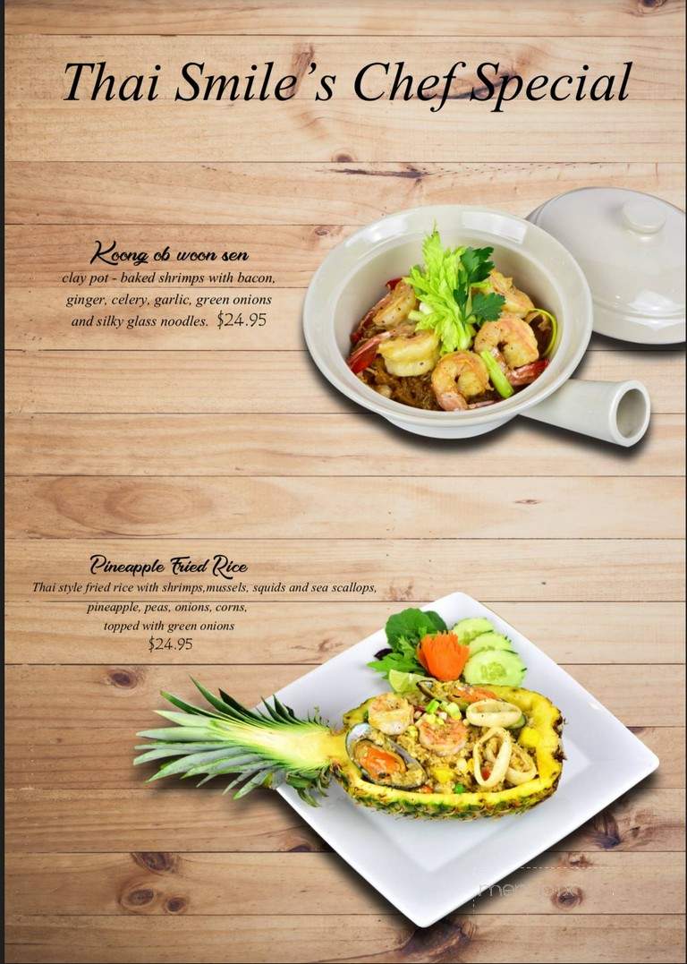 Thai Smile - Oakville, ON menu_pic