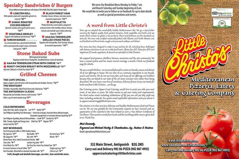 Little Christo's - Antigonish, NS menu_pic