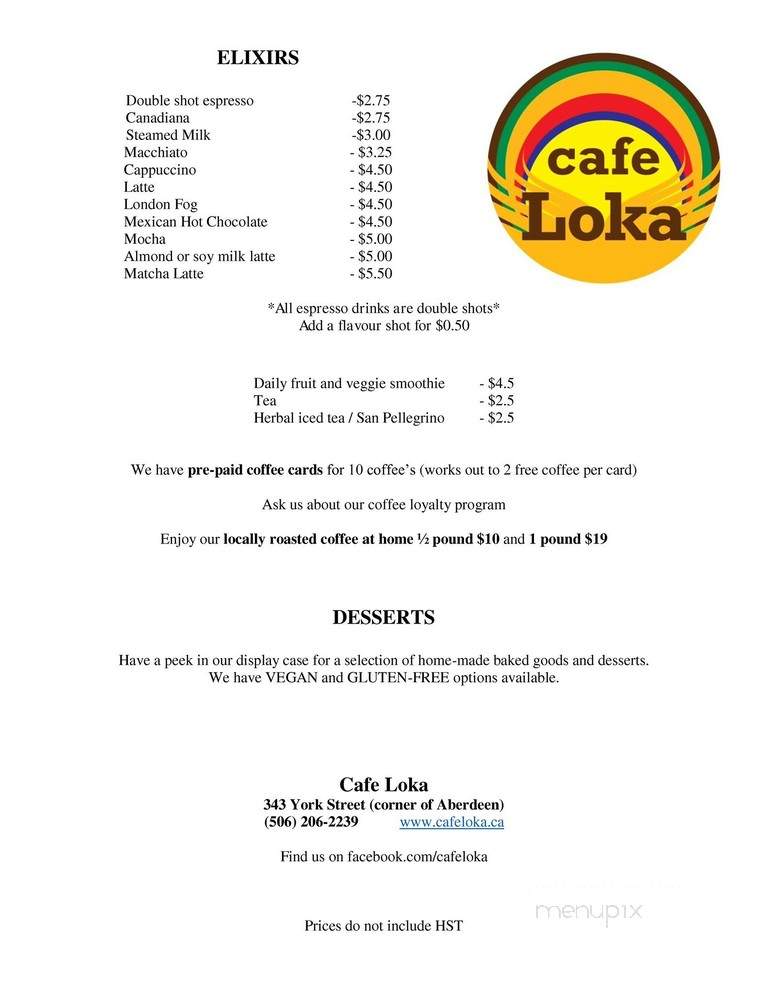 Cafe Loka - Fredericton, NB
