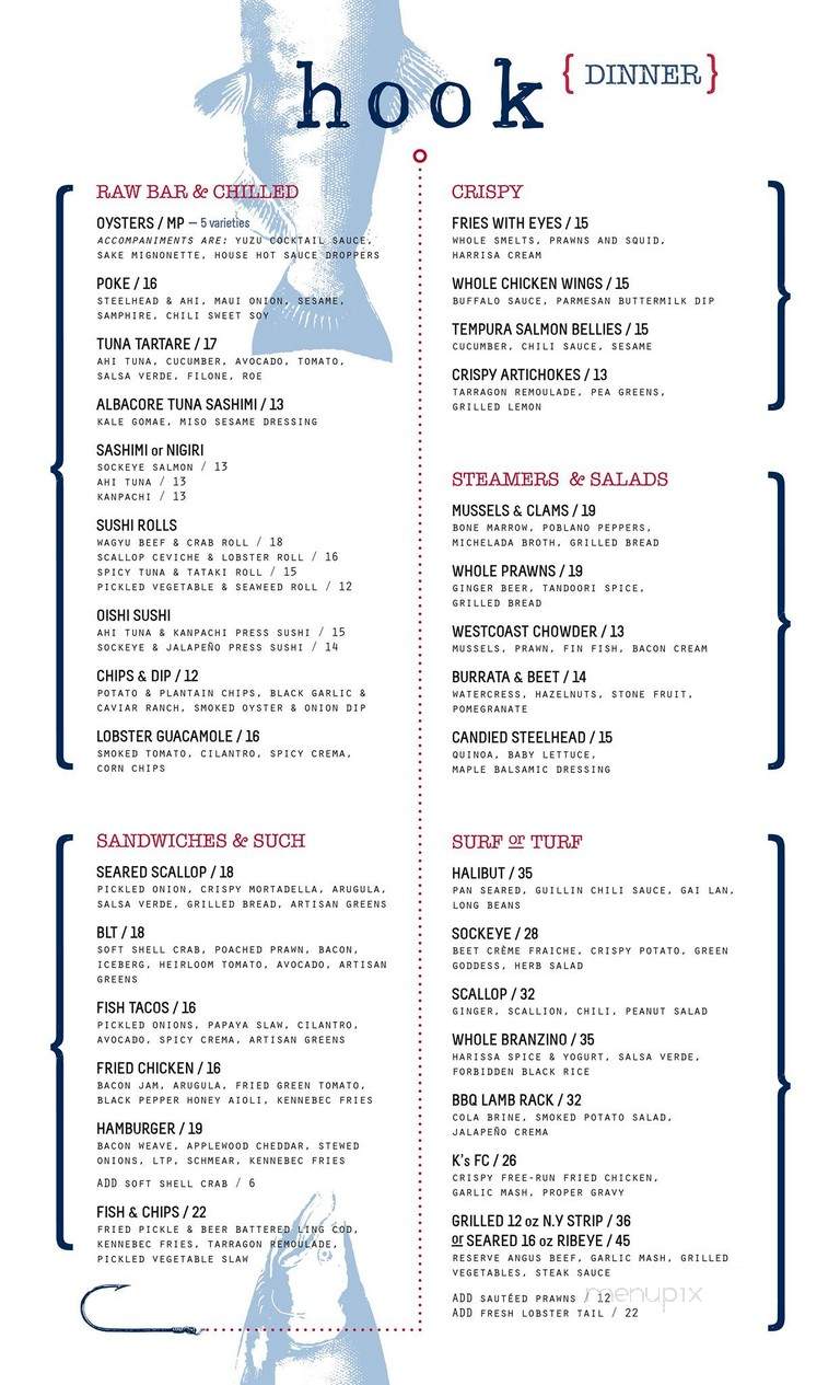 Hook Seabar - Vancouver, BC menu_pic