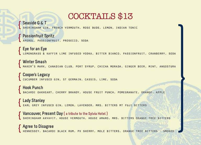 Hook Seabar - Vancouver, BC menu_pic