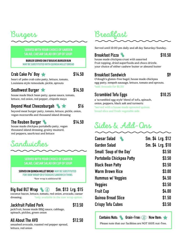 Healthy Mama - Windsor, ON menu_pic