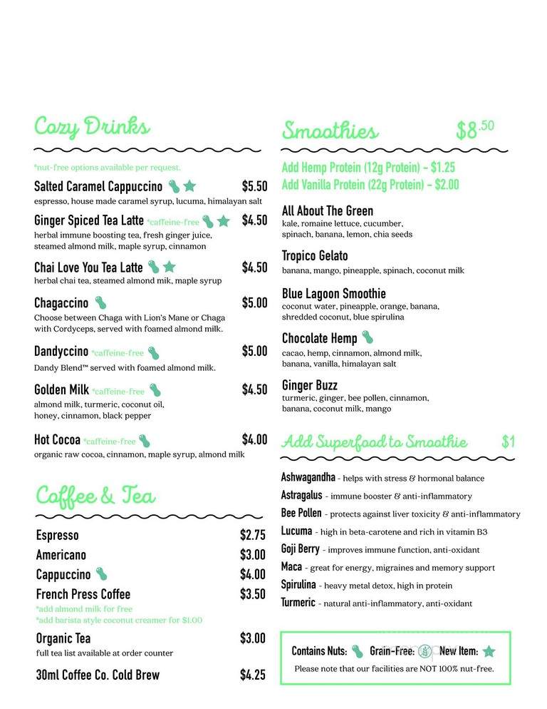 Healthy Mama - Windsor, ON menu_pic