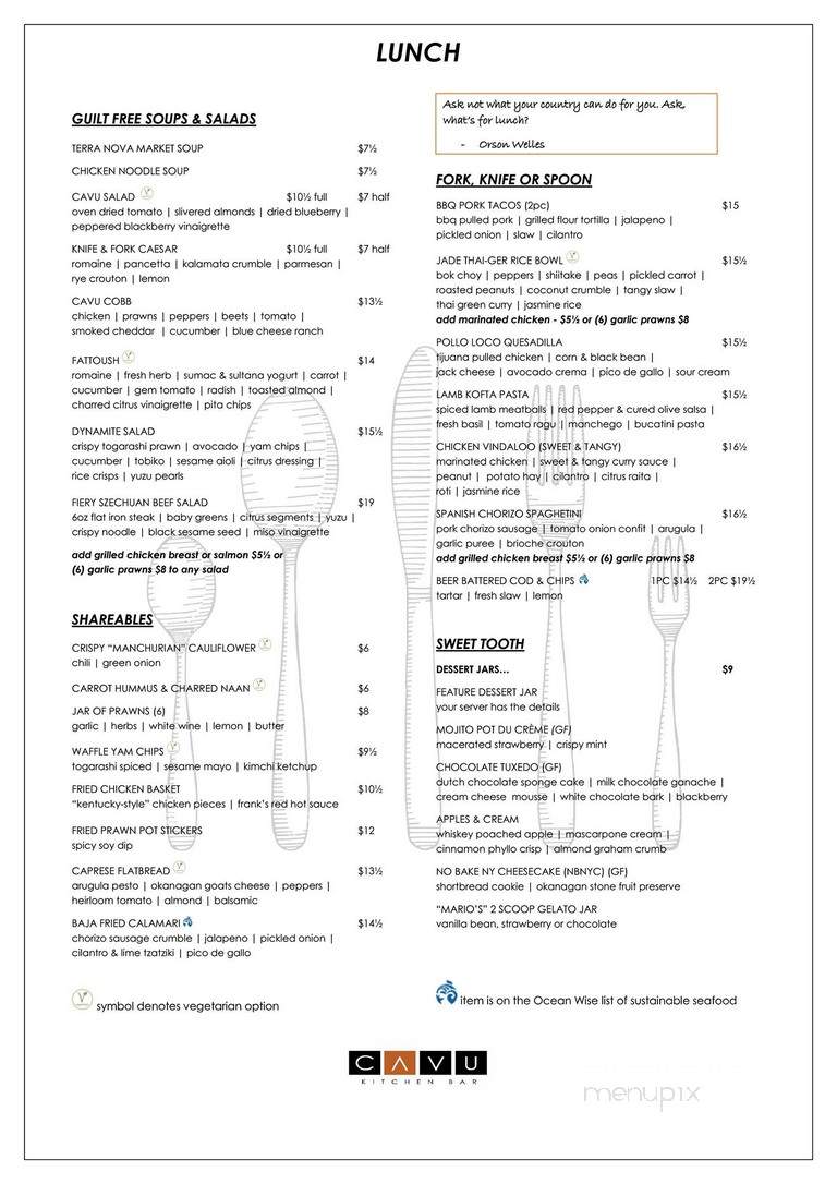 Cavu Kitchen Bar - Richmond, BC