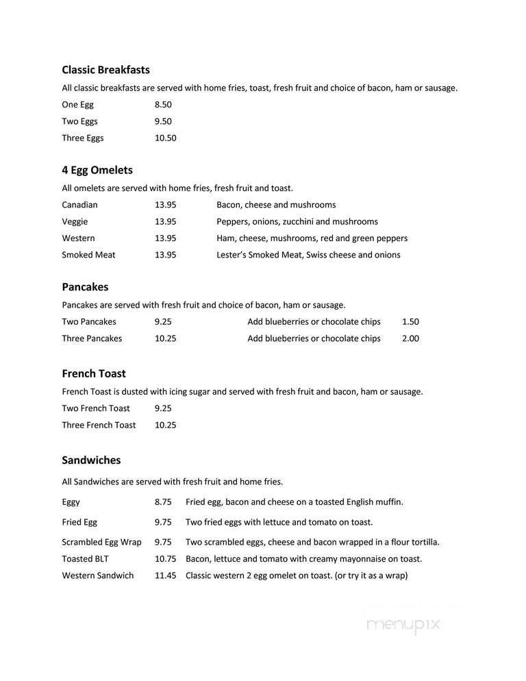 The Burbs Pub & Eatery - Kanata, ON menu_pic