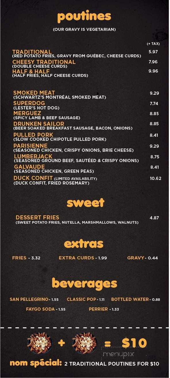 Nom Nom Nom Poutine - Toronto, ON menu_pic