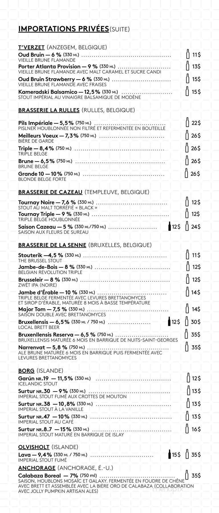 Pit Caribou - Montreal, QC menu_pic