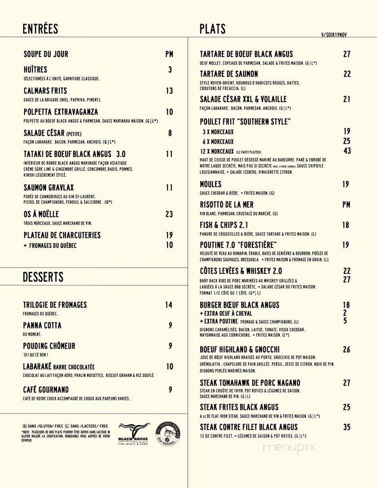 Labarake - Montreal, QC menu_pic