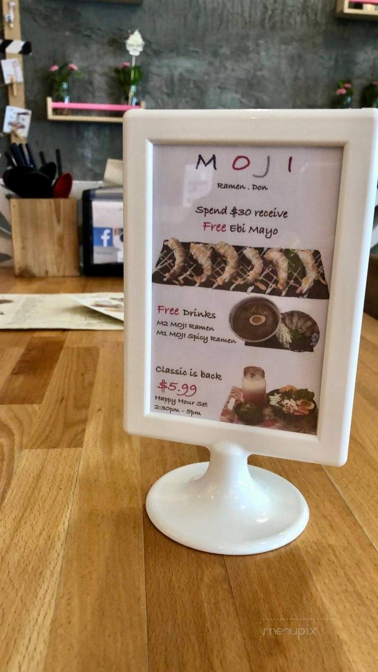 Moji Japanese Eatery - Markham, ON menu_pic