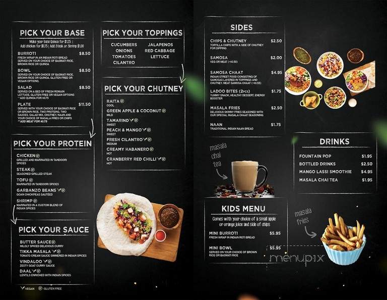 Chutneys Indian Grill - Edmonton, AB menu_pic