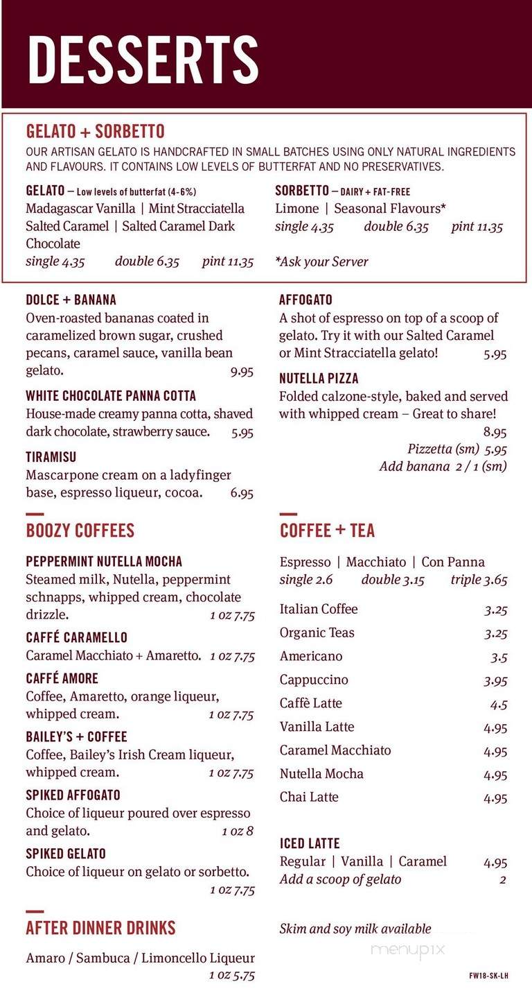 Famoso Neapolitan Pizzeria - Saskatoon, SK menu_pic