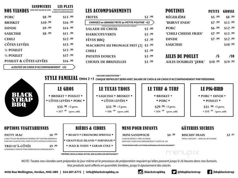 Blackstrap BBQ - Verdun, QC menu_pic