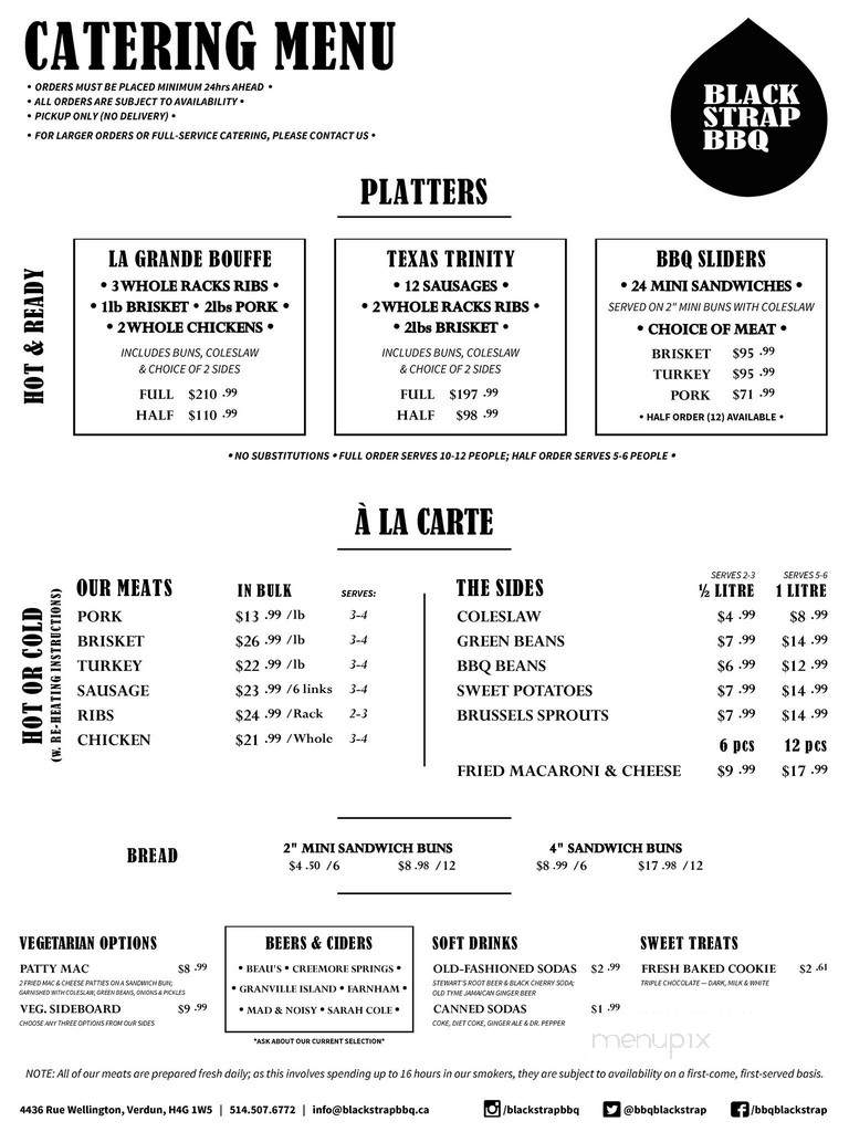 Blackstrap BBQ - Verdun, QC menu_pic