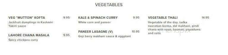 Colaba Junction - Toronto, ON menu_pic