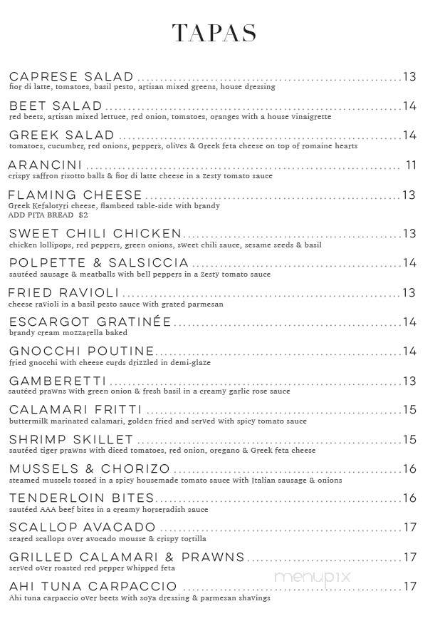 Next Door Wine Bar - Calgary, AB menu_pic