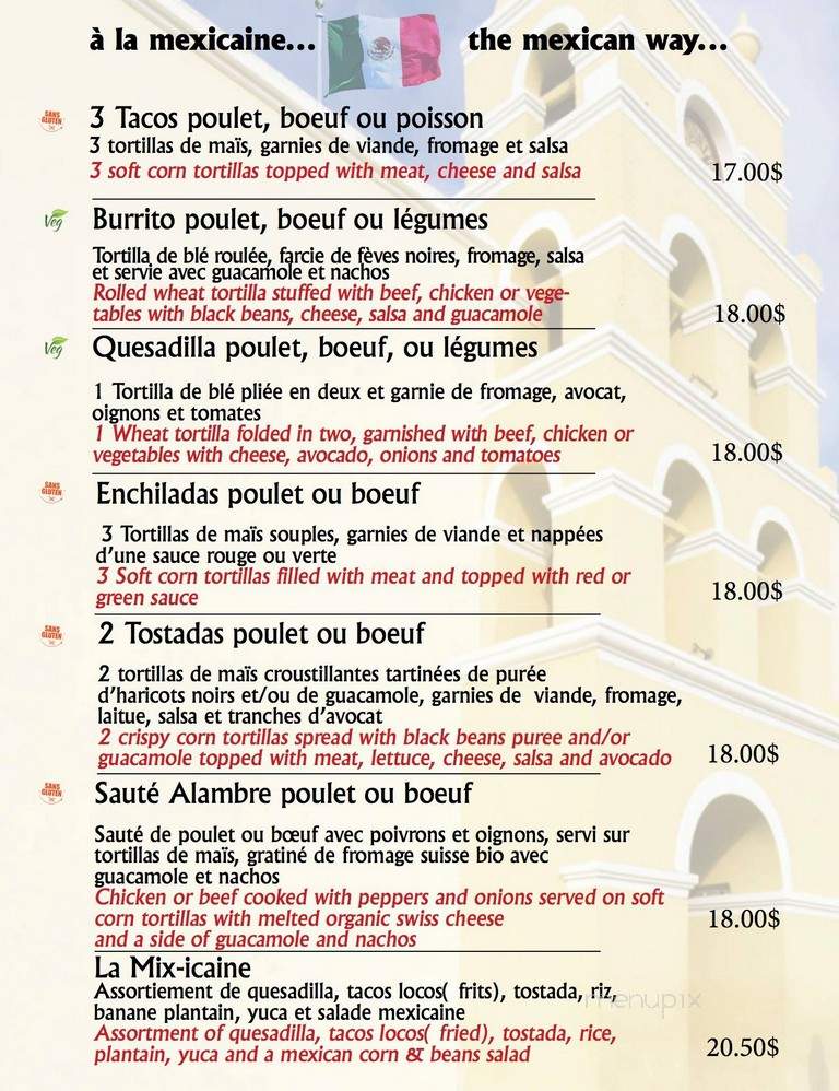 Tacos Lolita - Mont-Tremblant, QC menu_pic