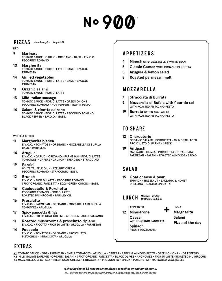 Pizzeria No 900 - Boisbriand, QC