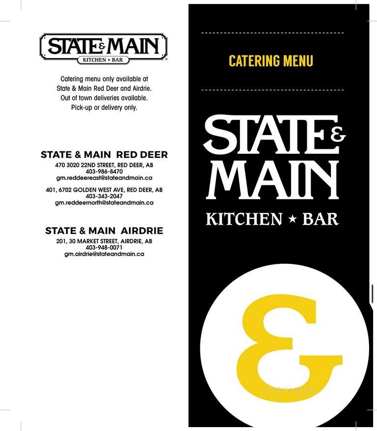 State & Main Kitchen and Bar - Red Deer, AB