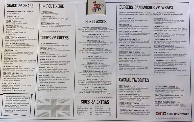Elephant & Castle - Red Deer, AB menu_pic