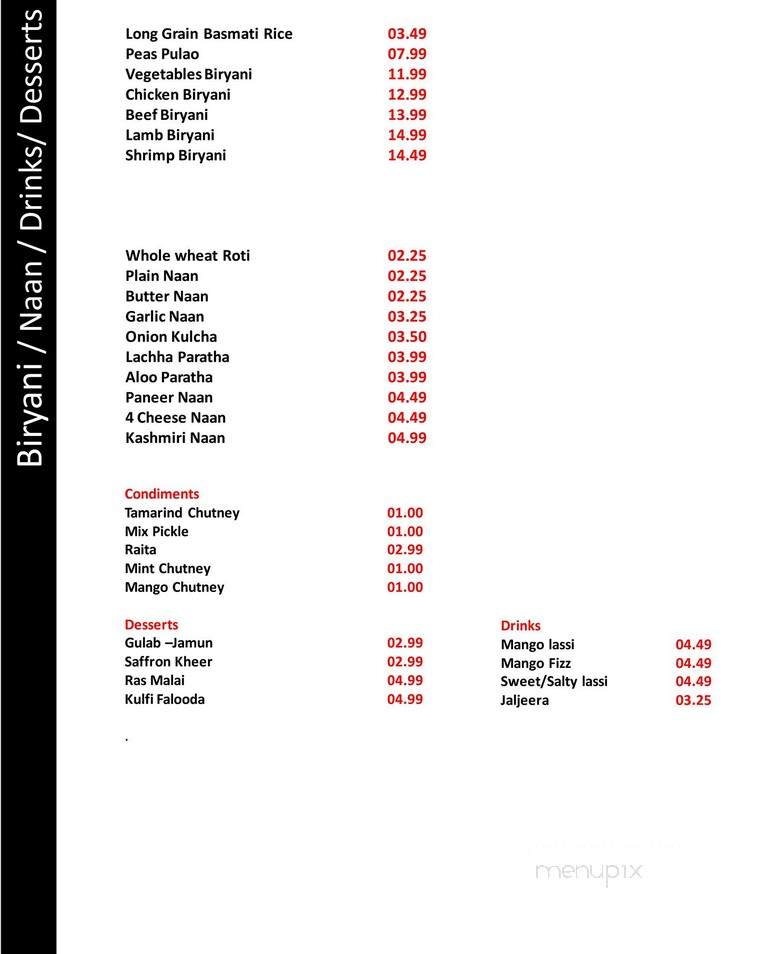 The Moghul's - Hamilton, ON menu_pic