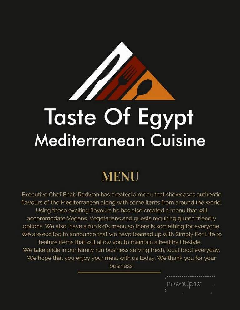Taste Of Egypt - Saint John, NB
