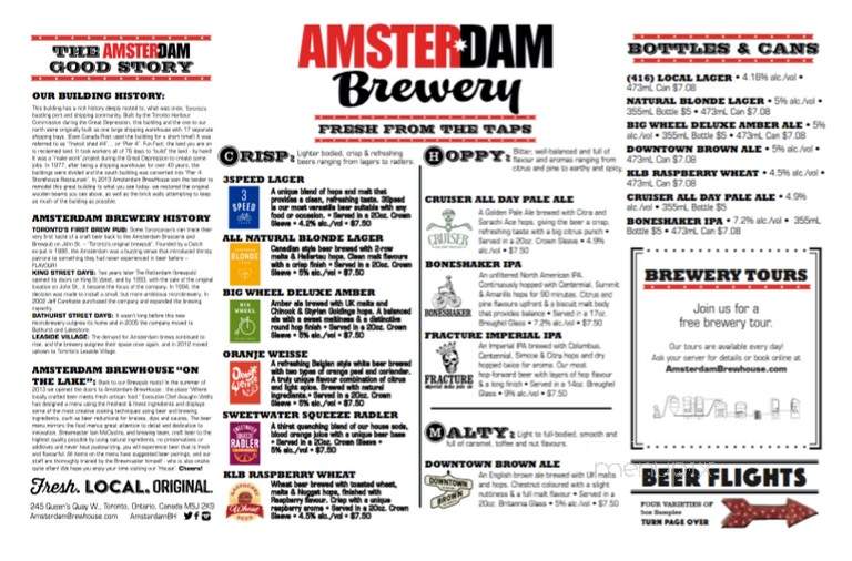 Amsterdam BrewHouse - Toronto, ON