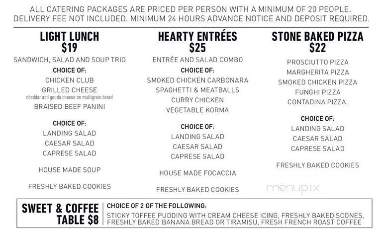 Harpers Landing Grill Hub Restaurant - Oakville, ON menu_pic