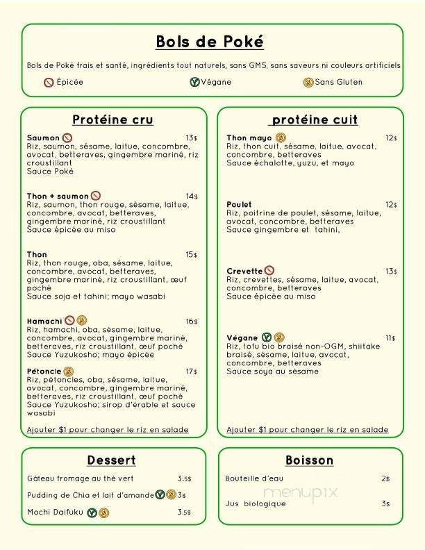 Kinoya Izakaya - Montreal, QC menu_pic