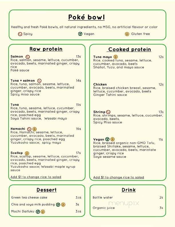 Kinoya Izakaya - Montreal, QC menu_pic