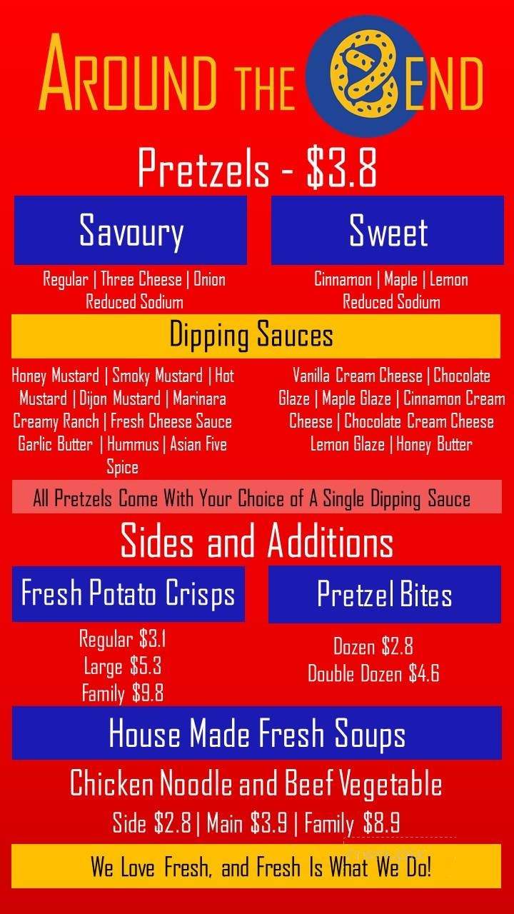 Around the Bend - Calgary, AB menu_pic