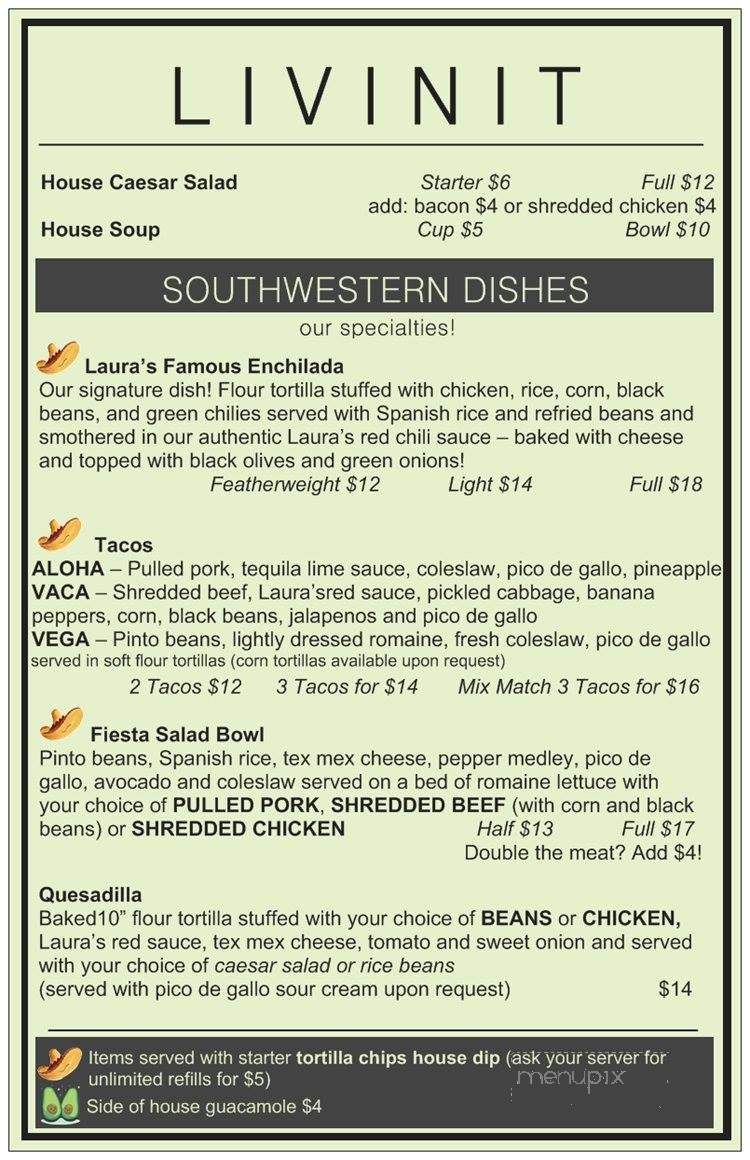 LIVINIT plus - Princeton, BC menu_pic