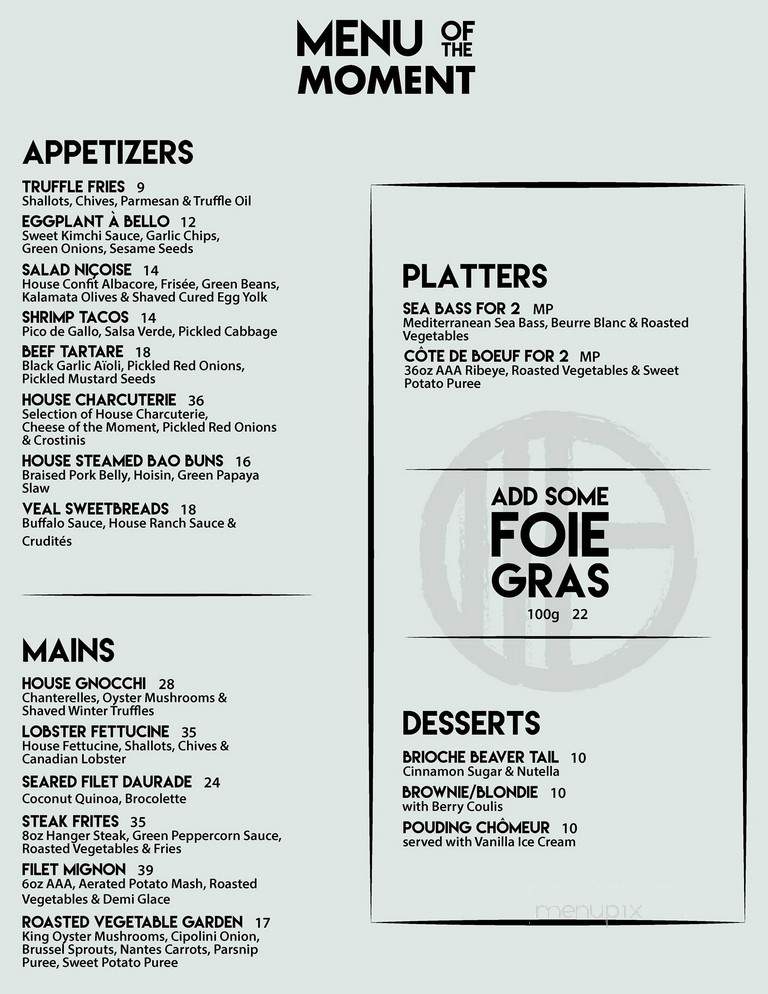 Hopkins - Montreal, QC menu_pic