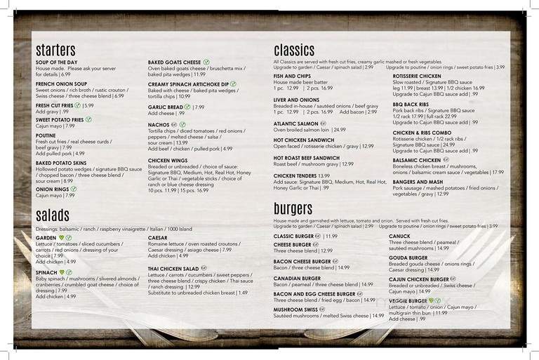 Embers Grill House - Kawartha Lakes, ON menu_pic