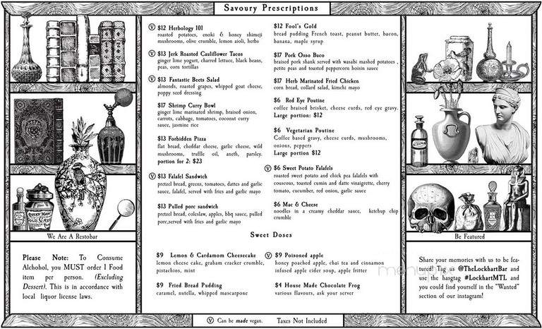 The Lockhart - Montreal, QC menu_pic