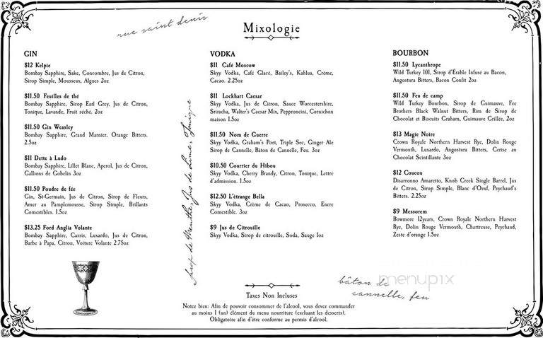 The Lockhart - Montreal, QC menu_pic
