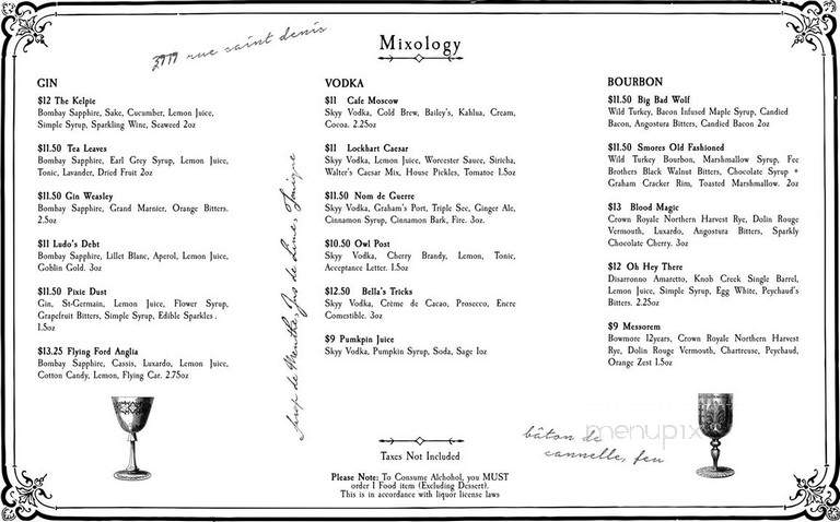 The Lockhart - Montreal, QC menu_pic