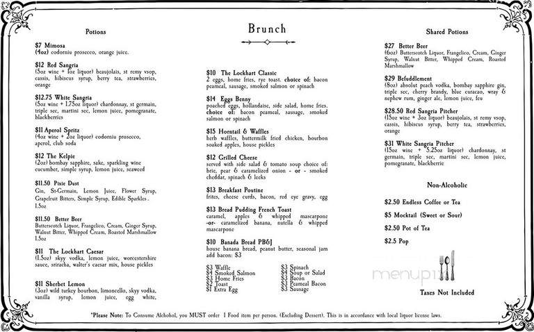 The Lockhart - Montreal, QC menu_pic