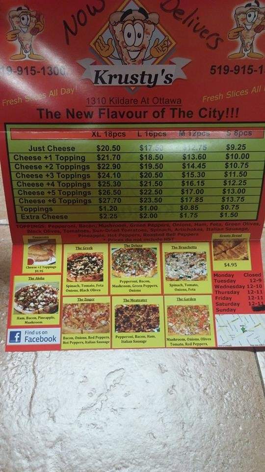 Krustys Pizza & More - Windsor, ON menu_pic