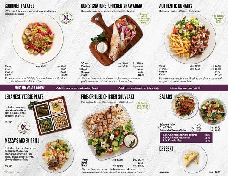 Mezza Lebanese Kitchen - Halifax, NS menu_pic