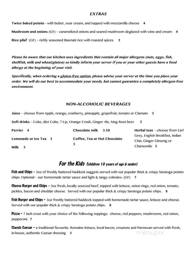 Rum Runner Restaurant & Lounge - Lunenburg, NS menu_pic