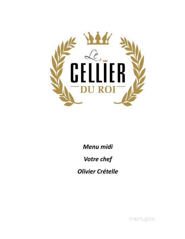 Le Cellier du Roi par Jerome Ferrer - Bromont, QC menu_pic