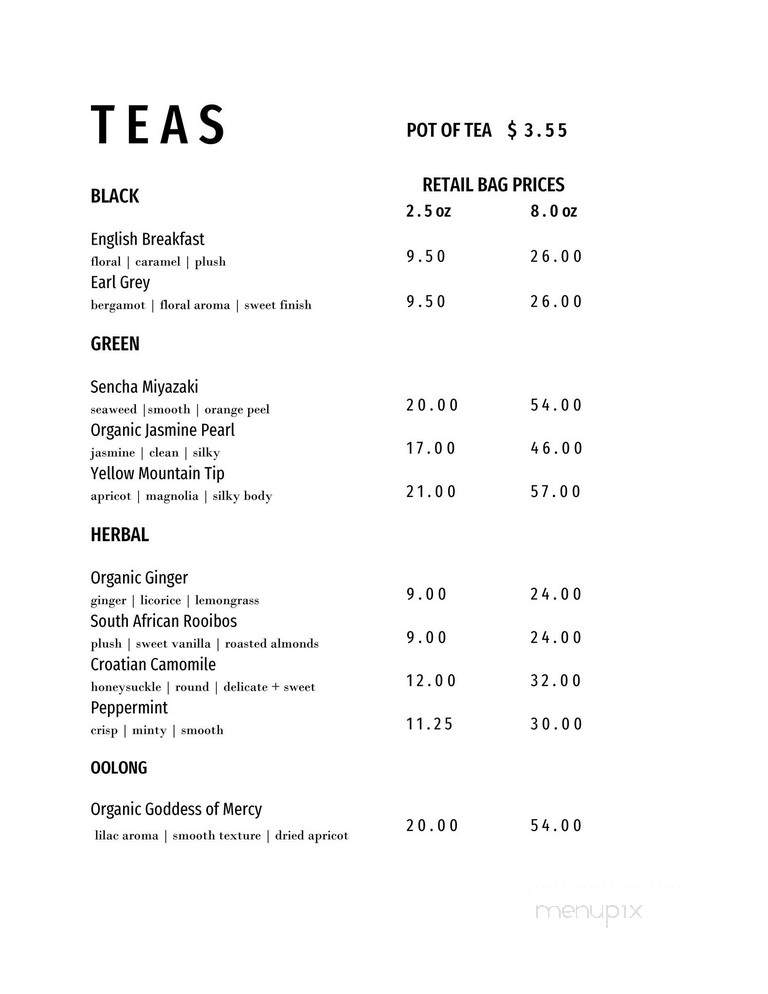 Cafe Amarti - Abbotsford, BC menu_pic