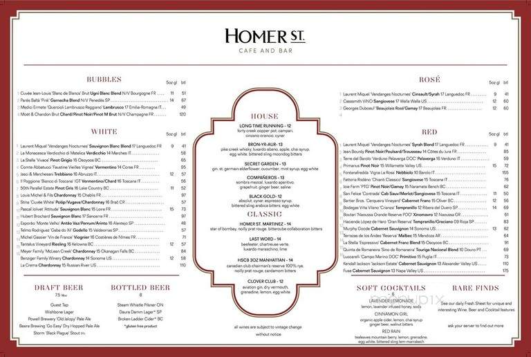 Homer St. Cafe And Bar - Vancouver, BC