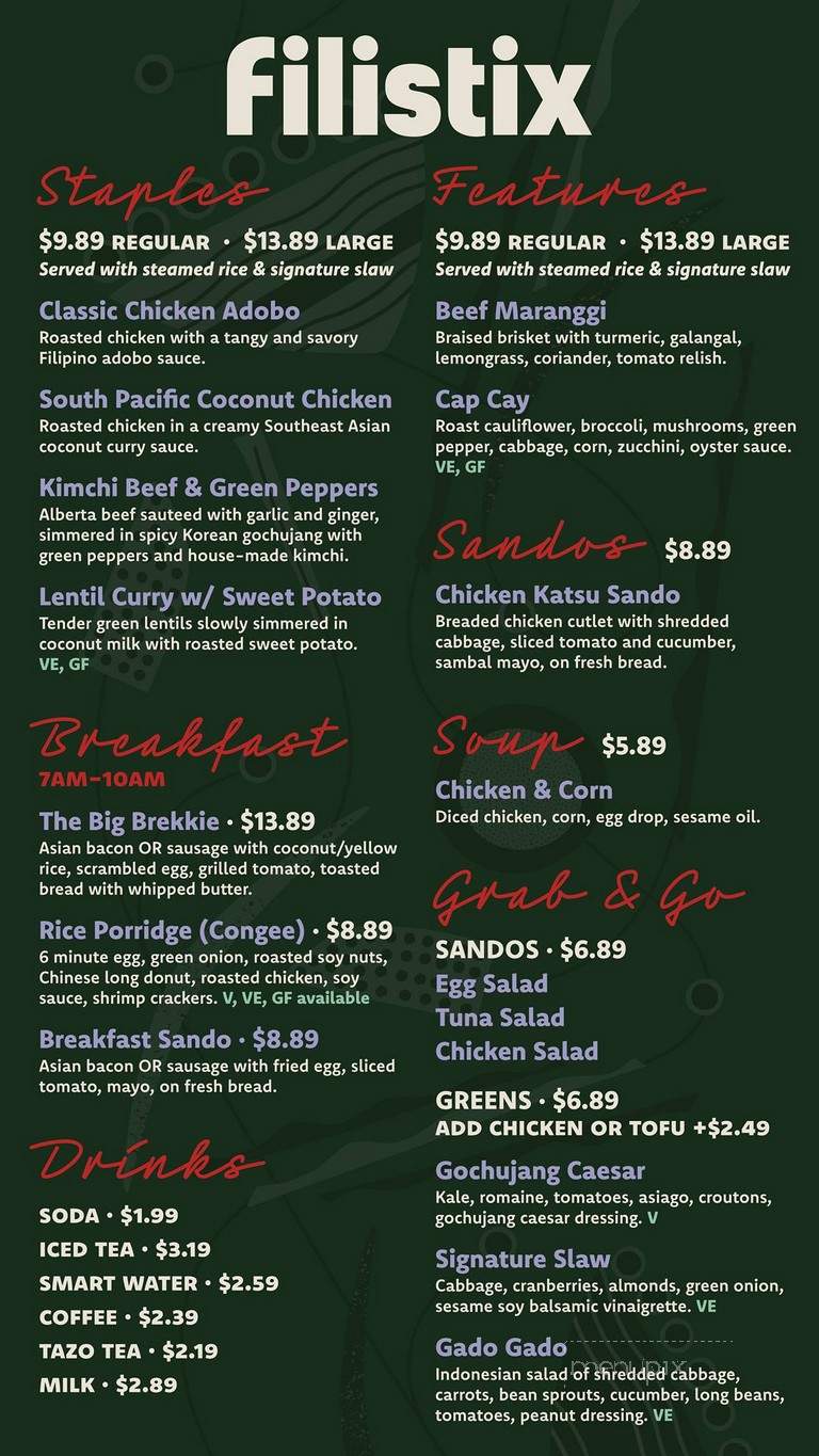 Filistix - Edmonton, AB menu_pic