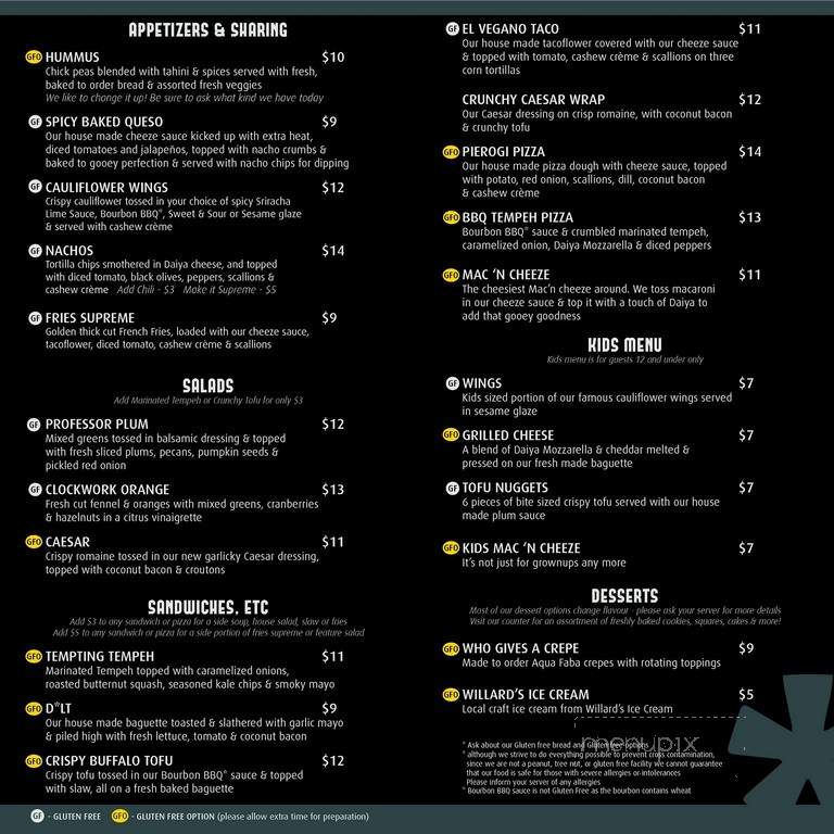 Democracy - Hamilton, ON menu_pic
