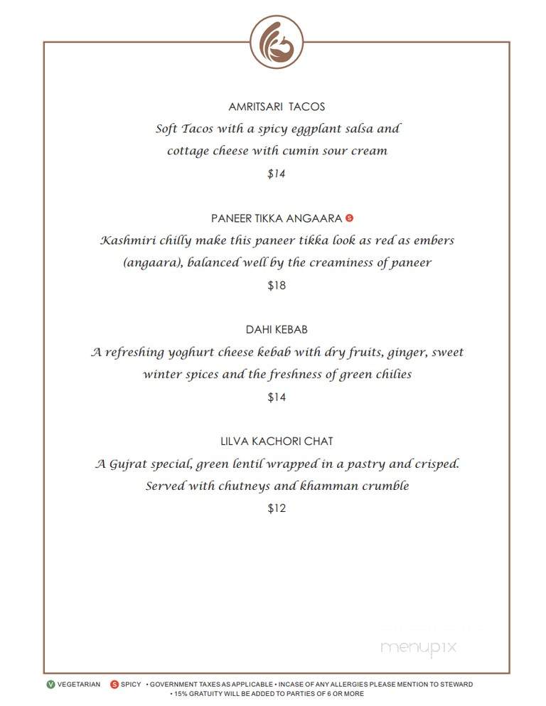 Mayura - Brampton, ON menu_pic