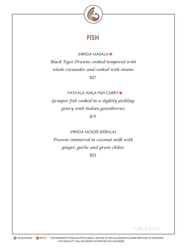 Mayura - Brampton, ON menu_pic